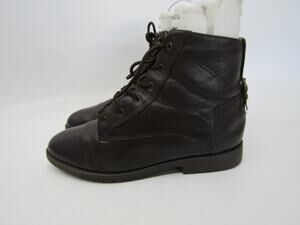 Danexx Womens Size 8 M Brown Leather Laces Ankle Fashion Boots Bootie
